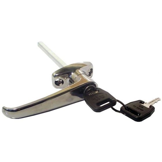 Chrome Canopy Door Handle 3/4" Locking Handle