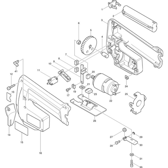 Makita 4300D Jigsaw Assembly