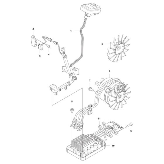 Electrical Assembly for Husqvarna 435i