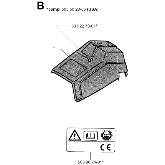 Cover Assembly for Husqvarna 45