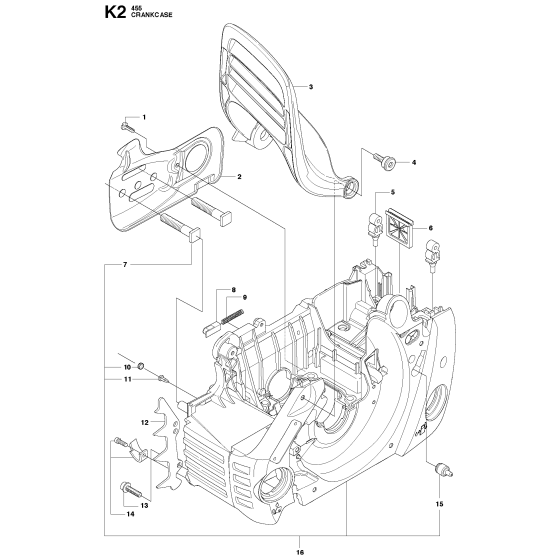 Crankcase Assembly for Husqvarna
