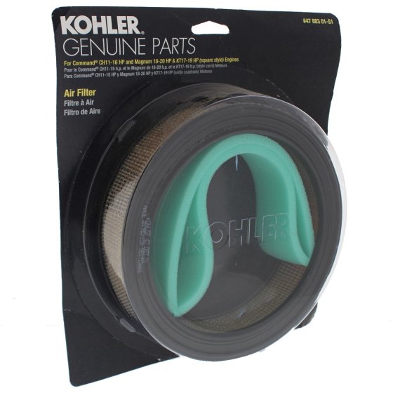 Air Filter Kit, Pre-Cleaner for Kohler CH11, CH12.5 Engines - OEM No. 47 883 01-S1