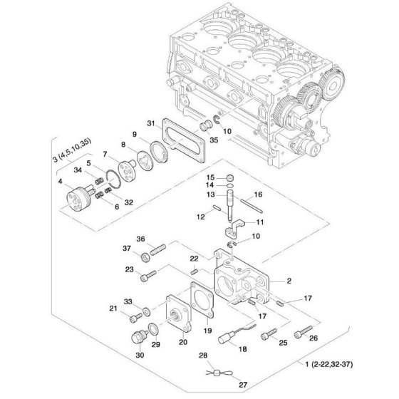 Fuel Device Assembly for Hatz 4L42C
