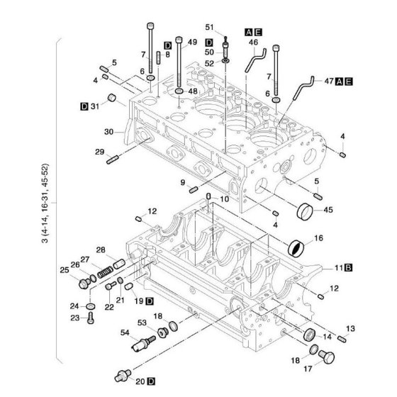 Crankcase Assembly for Hatz 4L42C