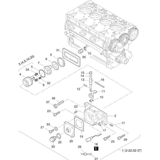 Fuel Device Assembly for Hatz 4M41
