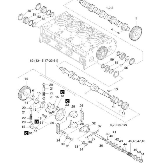 Camshaft, Governor, Timer
