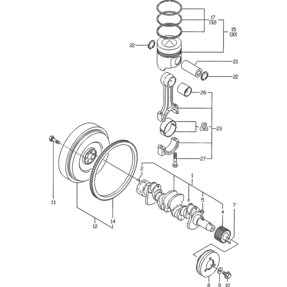 Crankshaft & Piston Assembly