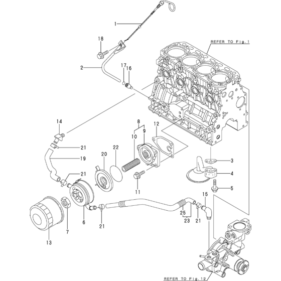 Oil System for Yanmar 4TNV84T-XWA