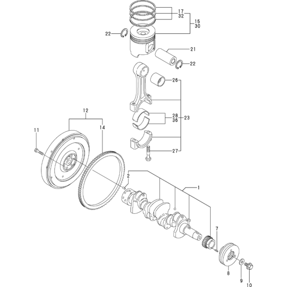 Crankshaft & Piston Assembly