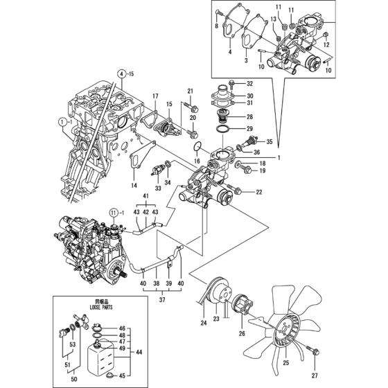 Cooling Water System Assembly