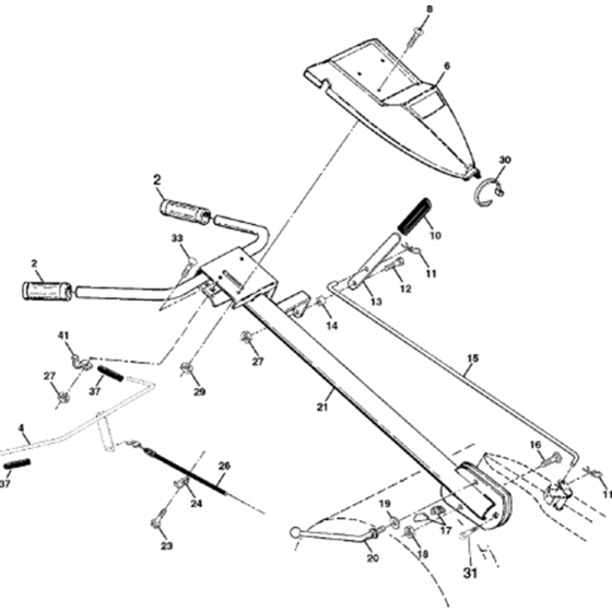 Handle & Controls for Husqvarna 500