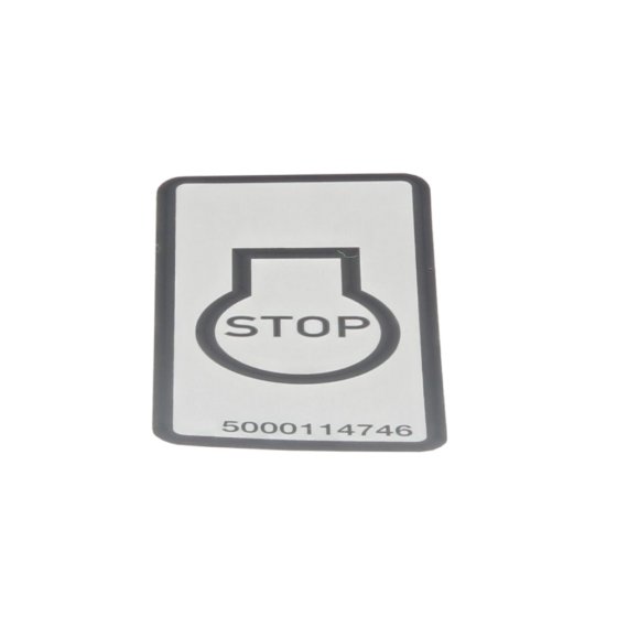 Label for Wacker Neuson BS50-2, BS60-2 Rammer - OEM No. 5000114746
