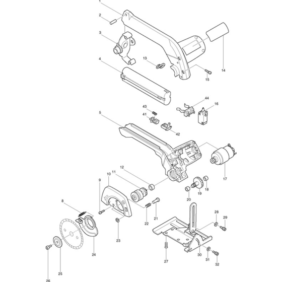 Makita 5090D Main Assembly