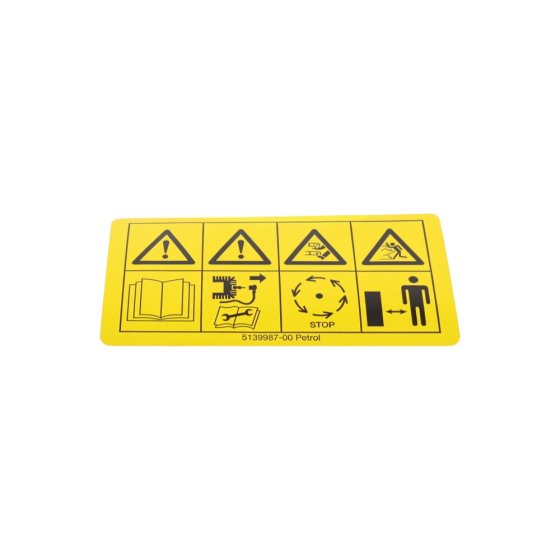 Decal For Husqvarna GT500, GX 560, GX560 Lawn Mowers - OEM No. 513 99 87-00