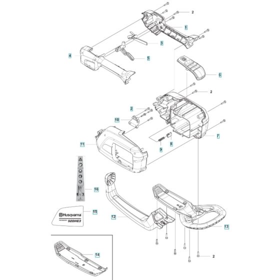 Housing for Husqvarna 520iHE3