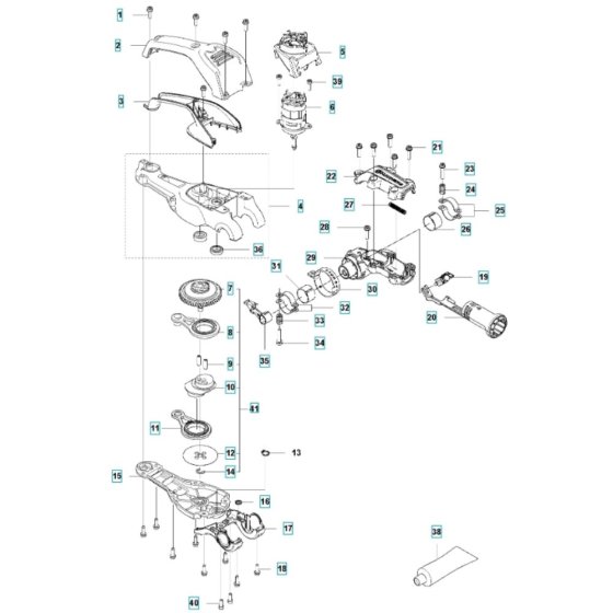 Gear Housing for Husqvarna 520iHT4