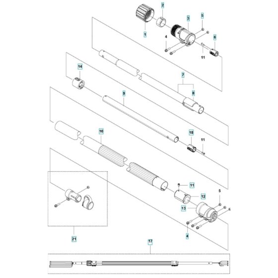 Tube for Husqvarna 520iHT4