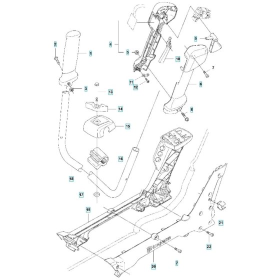 Handle for Husqvarna 520iRX