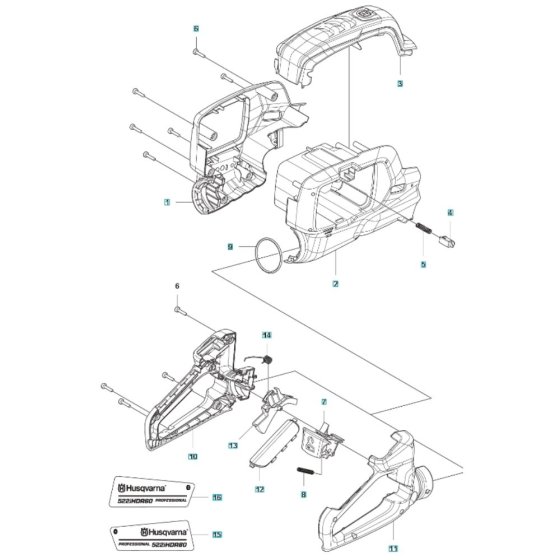 Housing for Husqvarna 522iHDR60
