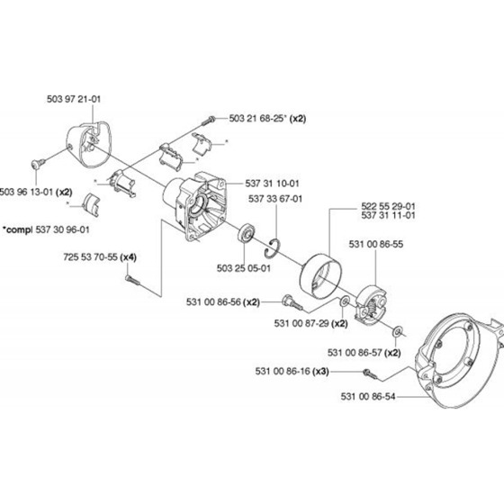 Clutch for Husqvarna 524 LK