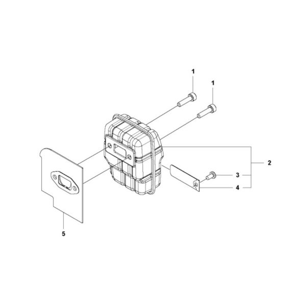 Muffler Assembly for 525HE3