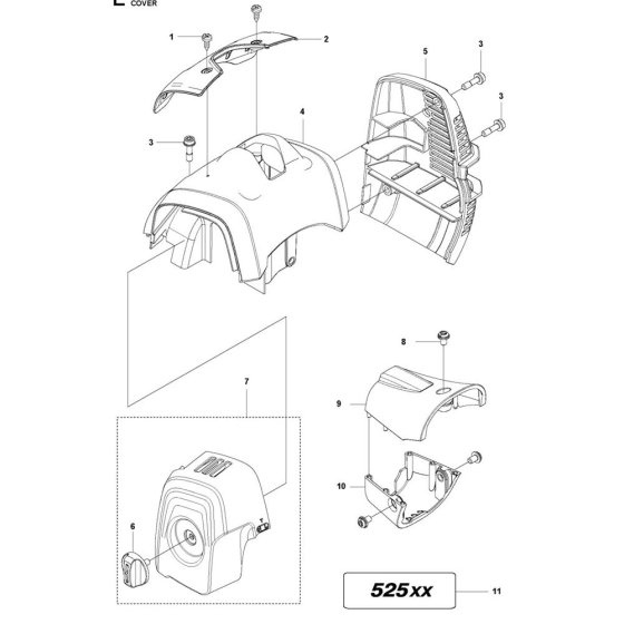 Cover Assembly for Husqvarna