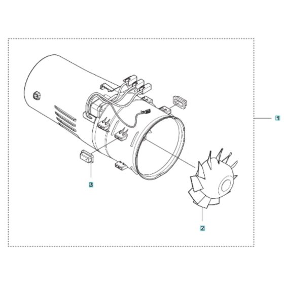 Fan for Husqvarna 525iB