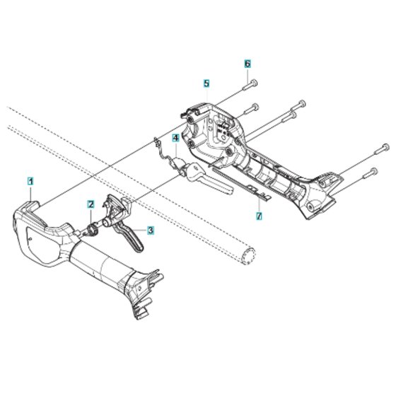 Handle Assembly for Husqvarna 525iLST
