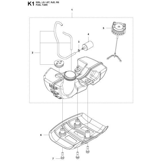 Fuel Tank Assembly for 525L
