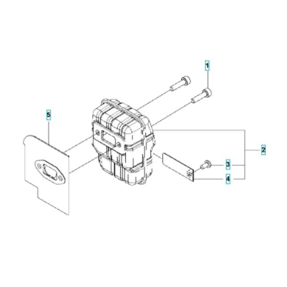 Muffler Assembly for Husqvarna