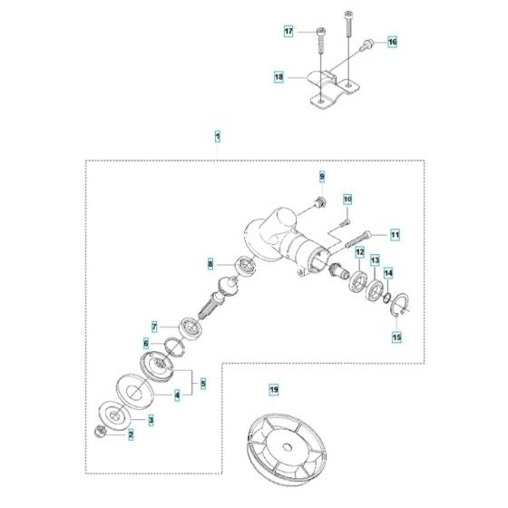 Bevel Gear Assembly for Husqvarna