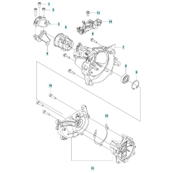 Crankcase Assembly for Husqvarna