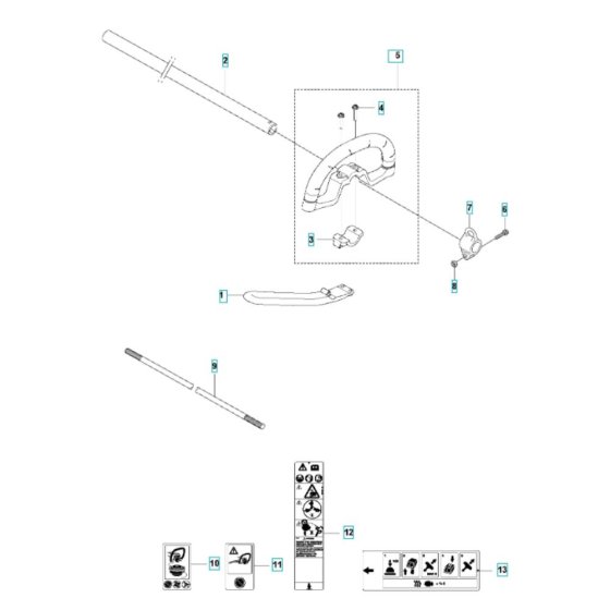 Shaft Assembly for Husqvarna 525