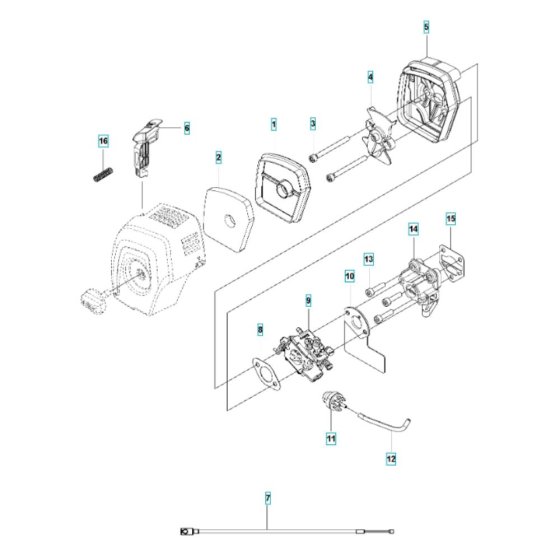 Air Filter Assembly for Husqvarna
