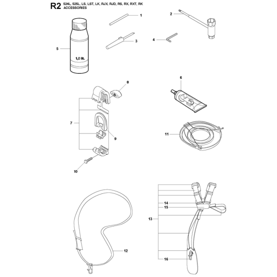 Accessories for Husqvarna 525RJX