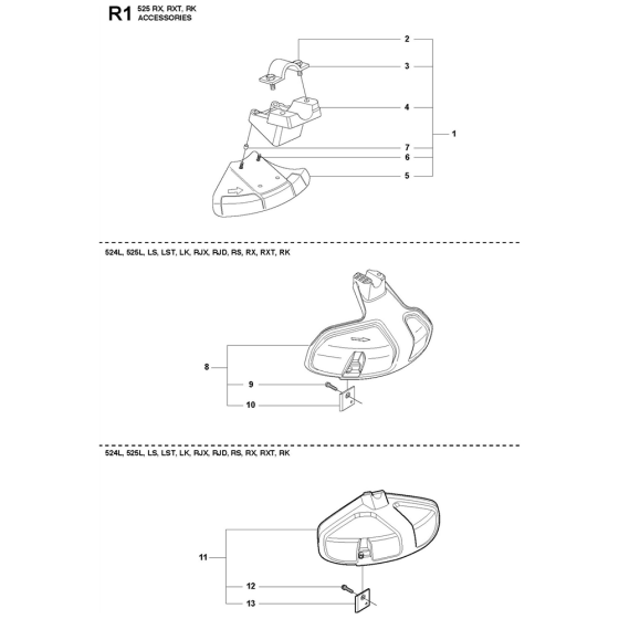 Accessories for Husqvarna 525RS
