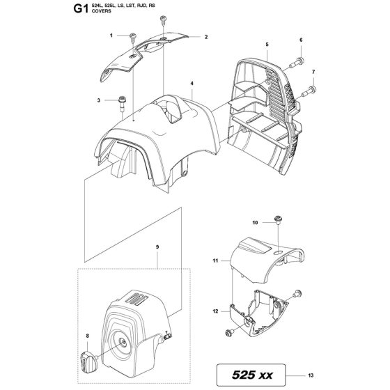Cover Assembly for 525RS