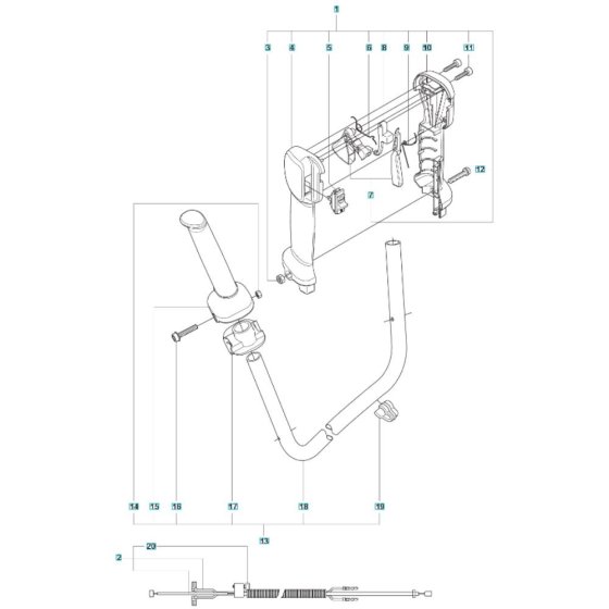 Throttle Assembly for Husqvarna