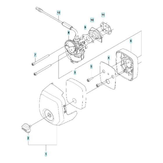 Air Filter Assembly for Husqvarna