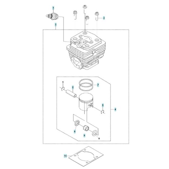 Cylinder Assembly for Husqvarna