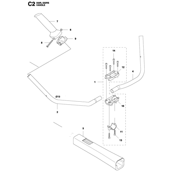 Handle Assembly for 533RS