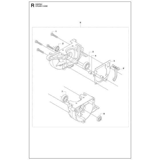 Crankcase Assembly for 535FBX