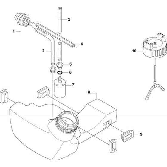 Fuel Tank for Husqvarna 535 LK