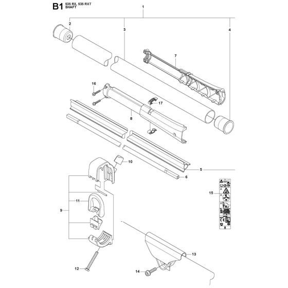 Shaft Assembly for 535RXT