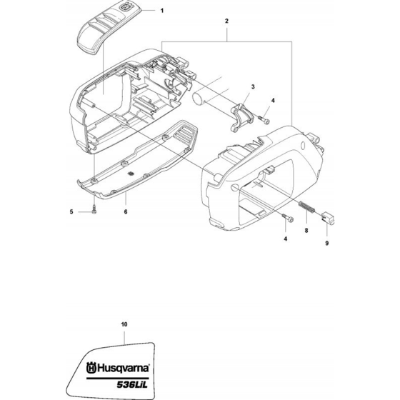Housing for Husqvarna 536 LiL