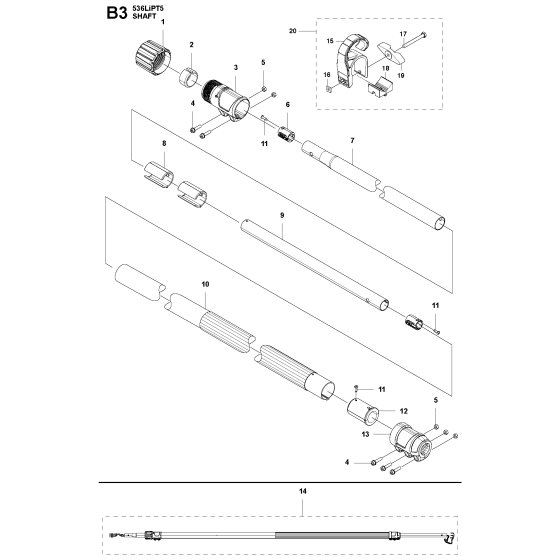 Shaft Assembly for 536LIPT5
