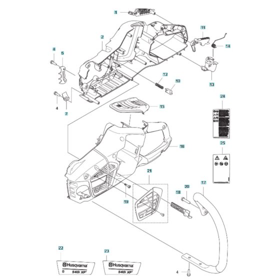 Chassis for Husqvarna 540i XP