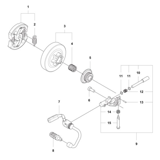 Clutch, Oil Pump Assembly
