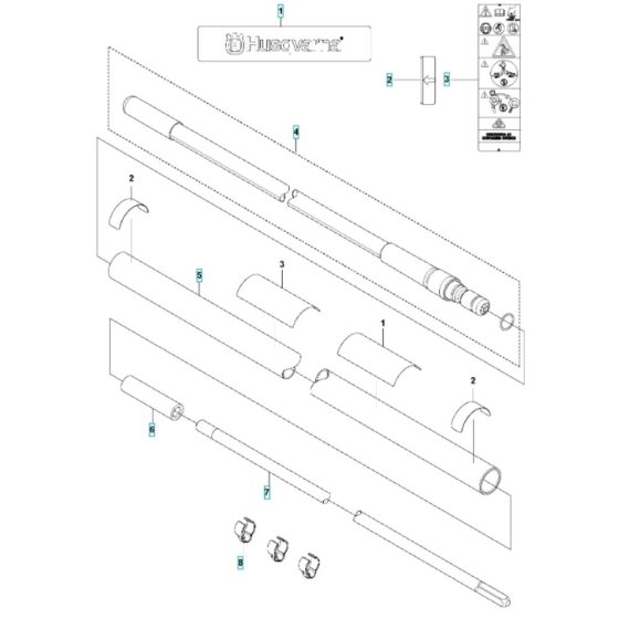 Shaft Assembly for Husqvarna 541RB