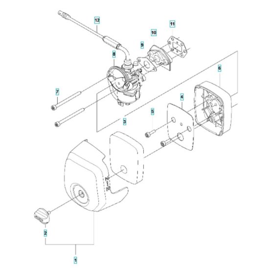 Air Filter Assembly for Husqvarna